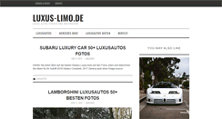 Desktop Screenshot of luxus-limo.de