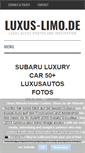 Mobile Screenshot of luxus-limo.de